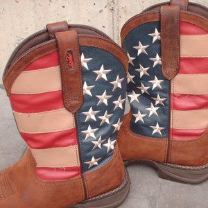 Durango™ "Rebel" U.S.A. flag boots.